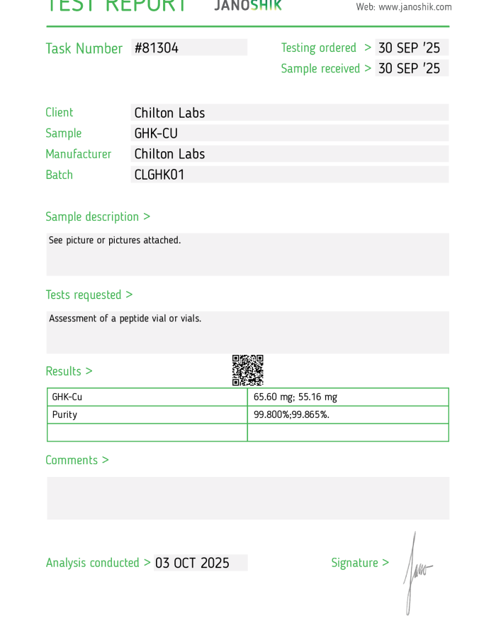 GHK-Cu 50mg vial (Restock: 14 Feb)