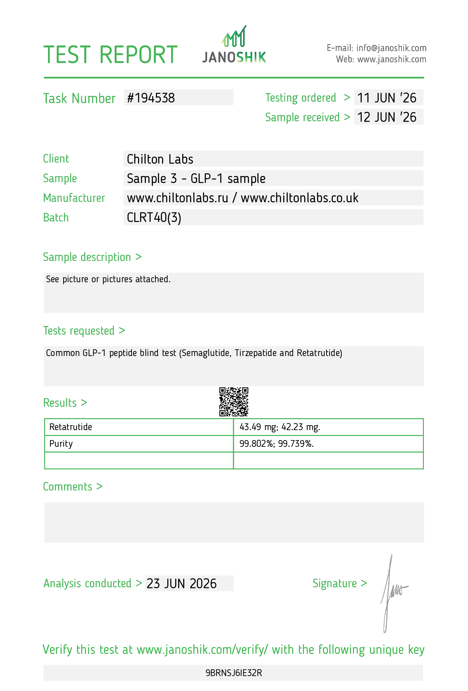 Retatrutide 40mg Research Peptide - Image 2